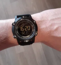 SKMEI-reloj Digital resistente al agua para hombre, cronómetro de correa de silicona, 100M, electrónico, deportivo, negro