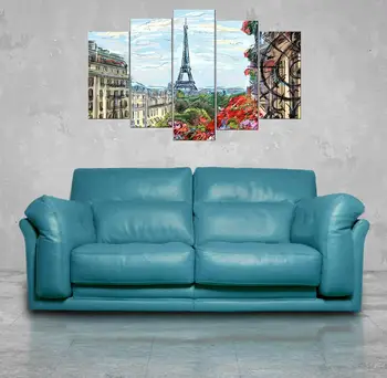

Eiffel Tower 5 Piece Mdf Table