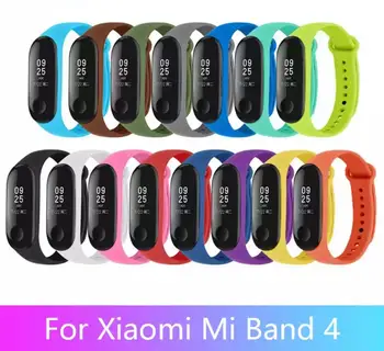 

Silicone bracelet wrist strap for Xiaomi Mi Band 4 bracelet wrist replacement part smart watch on wrist for хiaomi mi 3/4