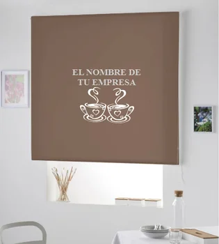 

Blind Iroa with themed and company name/Customizable Cafe Cups! ROLLER BLINDS TRANSLUCENT! (CAFE 100X175)