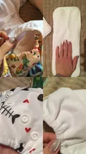 [Simfamily] 6 uds pañal + 6 uds insertar pañal de tela lavable cubierta de pañal ajustable reutilizable de tela pañales disponibles cubierta de pañal