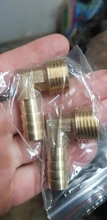 Hose-Barb-Fitting Adapter Connector Brass Bsp Male 14/16mm Thread-Elbow Barbed-Coupler