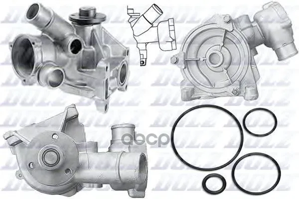 Насос Водяной Mercedes 190(W201)09/86-08/93 Dolz арт. M195