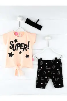 

Powder Pembesi Summer Girl Baby Shorts Suit