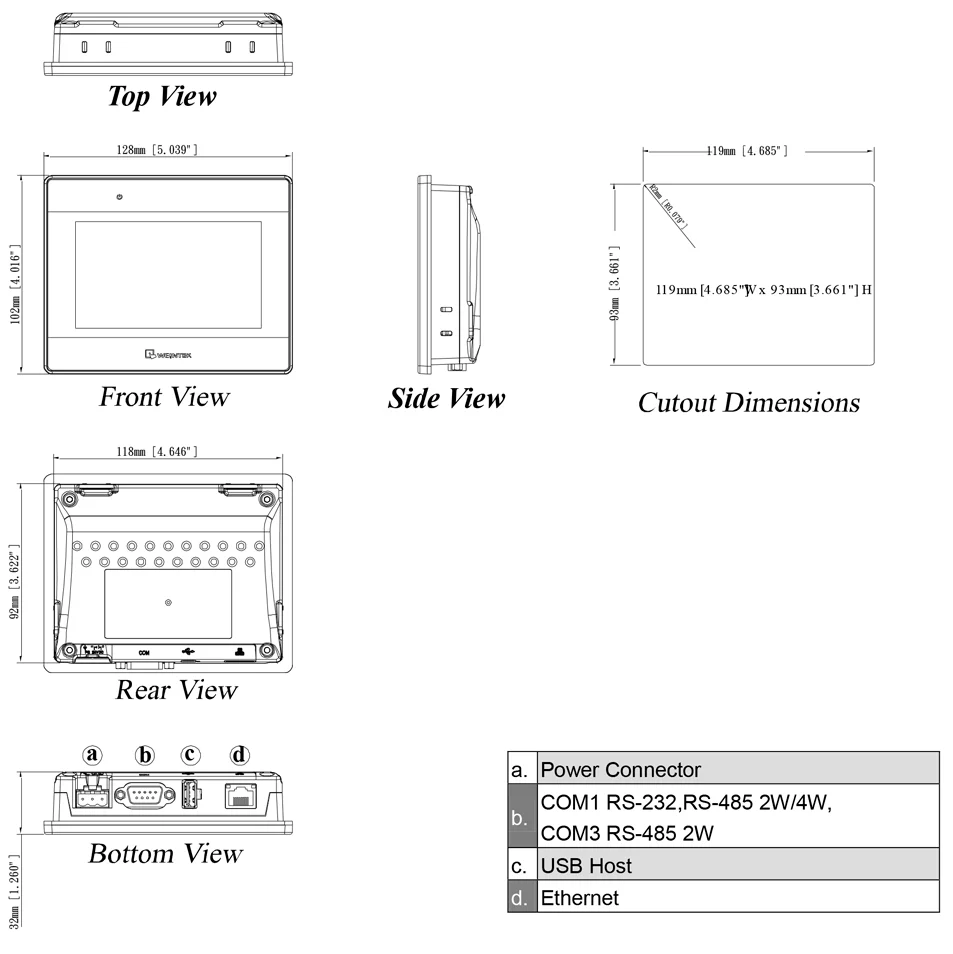 Weinview Weintek MT8071iE HMI