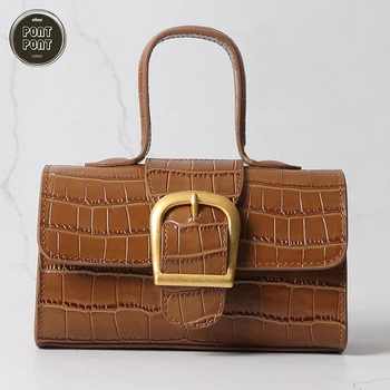 

Genuine Leather Handbag Crocodile Shoulder Bag Fashion Crossbody Bag For Women Luxury Designer Flap Female Handbag sac a main