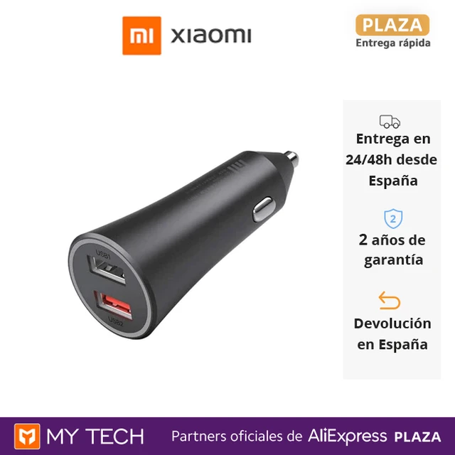 Xiaomi Mi Car Charger 37w, Cargador De Coche, Dual Usb, Carga Rápida, Luz  Led. - Cargadores De Móvil - AliExpress