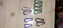 1/5/10 Uds mosquetón de escalada con botón Camping senderismo gancho al aire libre deportes de múltiples colores de aluminio hebilla de seguridad llavero