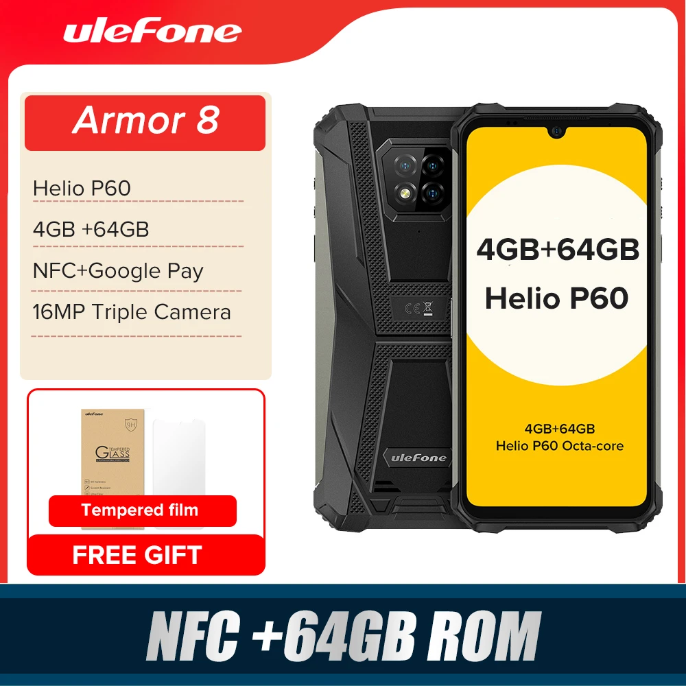 Ulefone スマートフォン,アーマー8,長持ち,NFC,Android helio p60,4GB 64GB,トリプルカメラ16MP,オクタコア,防水,6.1インチ|携帯電話| - AliExpress Ulefone スマートフォン,アーマー8,長持ち,NFC,Android helio p60,4GB 64GB,トリプルカメラ16MP,オクタコア,防水,6.1インチ|携帯電話| - AliExpress
