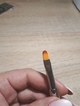 1 Pc doble lado arte de uñas cepillo UV Gel pluma dibujo cepillado Tip de uñas de acrílico constructor de uñas de arte herramienta