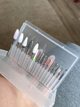 Caja de almacenamiento con ranuras de plástico para limas de uñas, accesorios de manicura con soporte transparente acrílico, 20 unidades