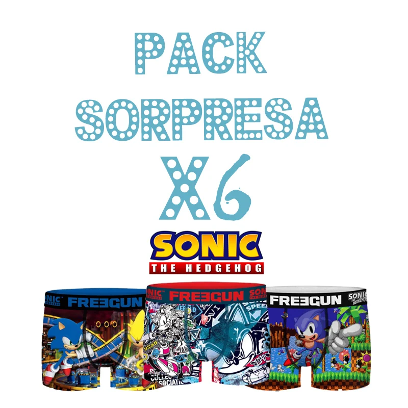 Боксерские трусы типа Еж FREEGUN SONIC 3/6 шт.|Боксеры| |