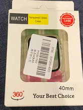 Protector de pantalla completa para Apple watch, carcasa rígida mate para Apple watch 6/SE/5/4/3/360, película de vidrio templado para iwatch 2/1