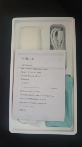 Отзыв о товаре ANLAN Ультразвуковой скрабер скруббер, ионная лопатка для чистки лица, пилинг, лифтинг для лица, удаление угрей, терапия красным светом для удаления черных точек blackhead remover узи чистка ультразвуковая чистка лица от пользователя E***o
