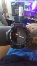 Smael Relojes Deportivos de Marca para Hombre con Doble Pantalla Analógica Digital Led Relojes de Pulsera de Cuarzo Electrónicos Reloj Militar de Natación Impermeable
