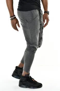 

DeepSEA Male Antracite Sweatpants Slim Fit Cotton Sports Long Pants Running Workout Joggers Streetwear Casual 2000336