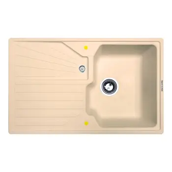 

Kitchen sink Zigmund & shtain Kaskade 800 топленое milk beige granite