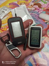 Cuero coche caso clave de Starline E63 E90 E91 E61 E95 E66 2-coche alarma LCD controlador remoto llavero transmisor llaves cubierta