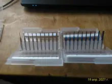 XCAN-Juego de brocas de grabado, Nano Blue Coated brocas de rebajadora de CNC, cortador de fresado de corte, vástago de 1/8 , herramientas de fresado de carburo