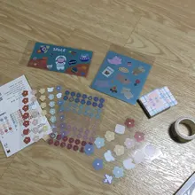 Cinta adhesiva decorativa de plantas y setas, sello Retro serie philatoria, etiqueta adhesiva para álbum de recortes, bricolaje