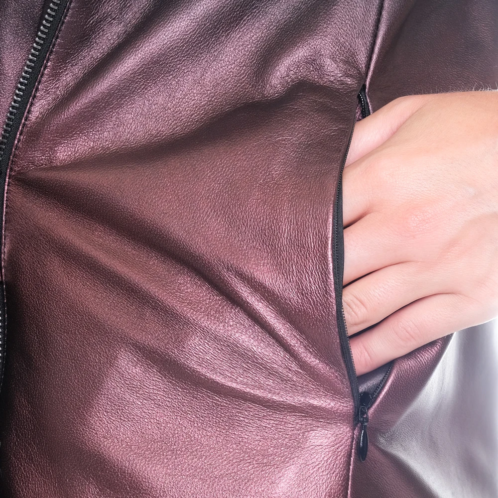 Zoramotti,Leather Jacket,Genuine Leather,Lambskin,Classic,quality,Natural Leather,Keeps,Warm