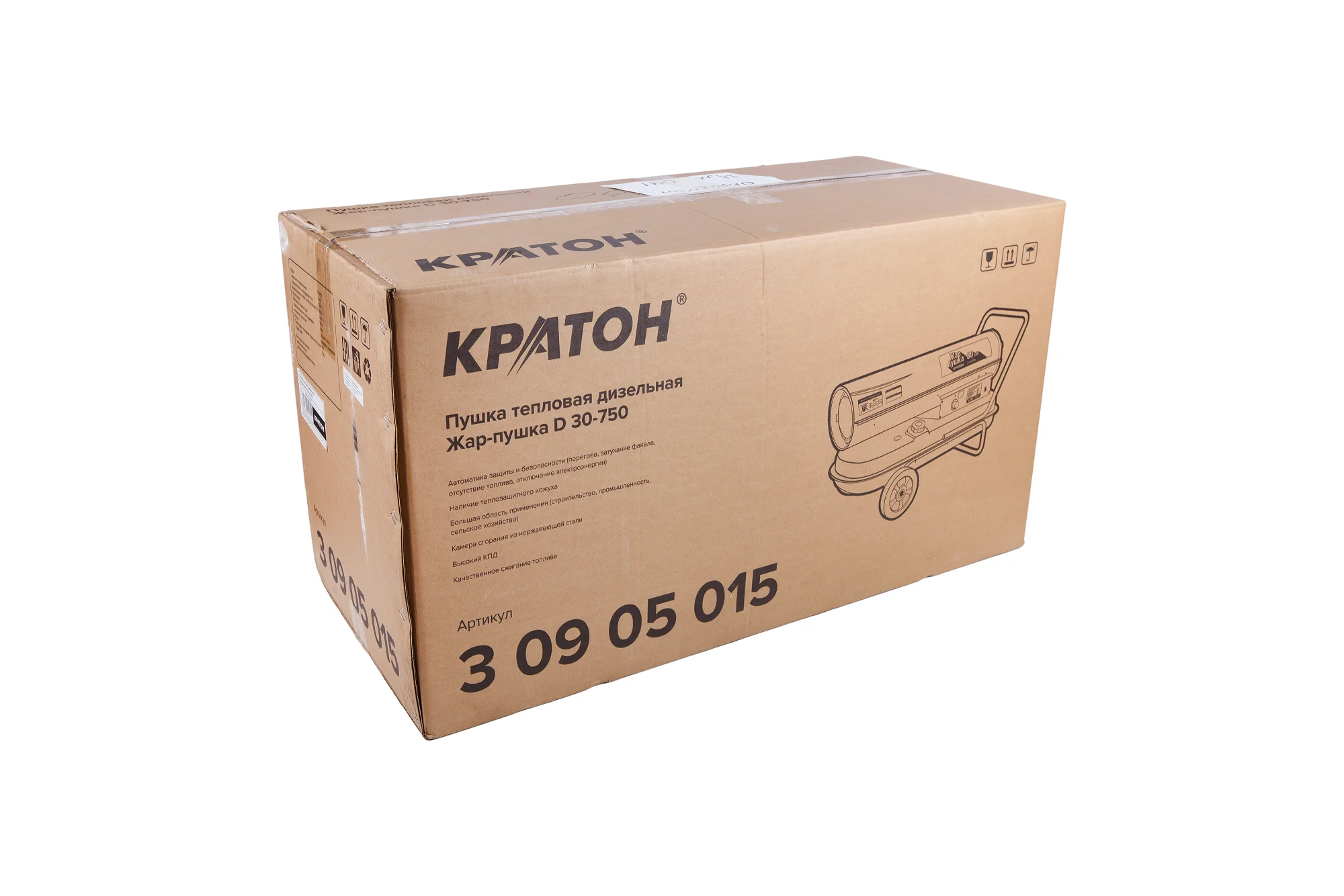 Пушка тепловая дизельная КРАТОН Жар пушка D 30 750|Термофены| |