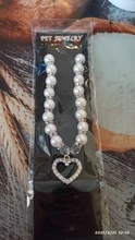 Pet-Collar-Accessories Necklace Pendants Jewelry Rhinestone Imitation-Pearl Small Dogs