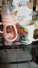 Baby Bottle Baby-Milk-Feeder-Set Glass Silicone Cute 