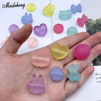 

Acrylic Loose Beads for Jewelry Making Fairy Children Headdress Beads Rubber Feel Beading Materials