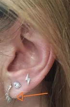 Pendientes minimalistas de plata de ley 925 para mujer, joyería INS con hebilla para oreja, circulares y pequeños, redondos, de oro y plata