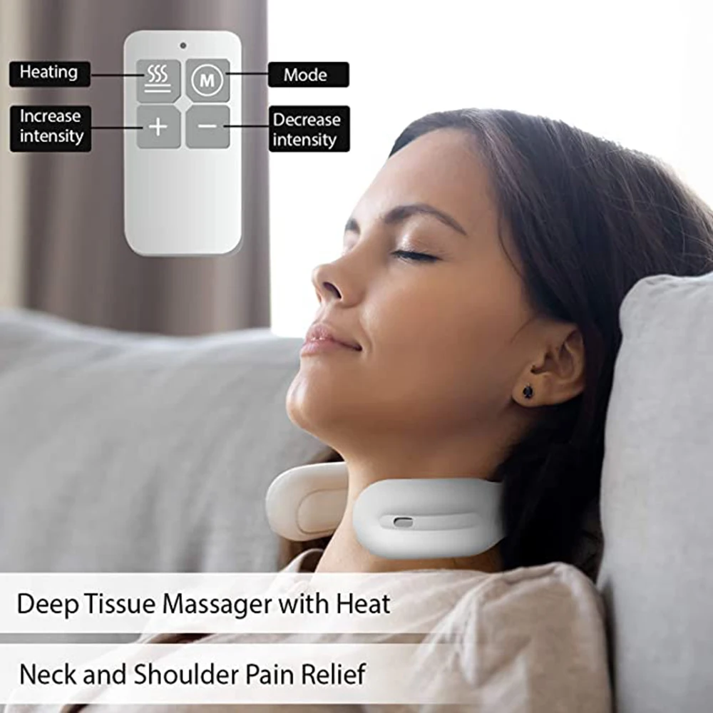 Smart Neck Massager Ten Pulse Cervical Massage Wireless Portable
