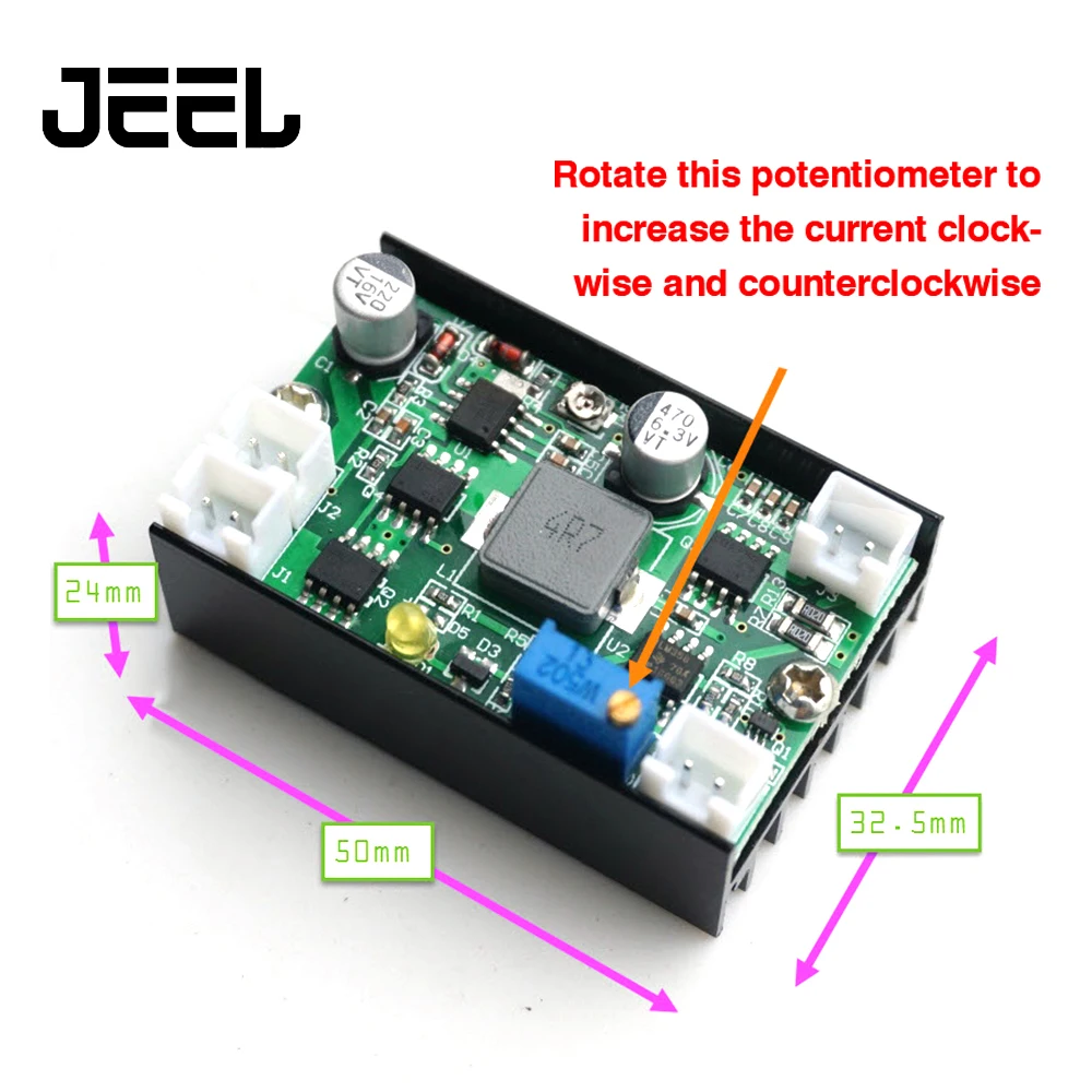 12V5A 1 Вт 5 405нм/450нм Bue лазерный диод LD драйвер платы ttl модуляция для гравировки