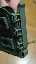 Bolsa de revista táctica Molle para Ar15 M4 5,56 7,62 9mm escorpión rápido Mag de liberación rápida Mag TPR funda con cubierta caja de engranaje de caza