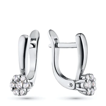 

Earrings in white gold with diamonds e0901sg04152800