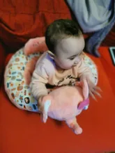 Funda de sofá con dibujos animados para bebé, funda para silla de bebé, para aprender a sentarse, para alimentar, sin algodón