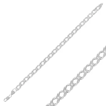 

Angemiel 925 Silver 120 Micron Rombo Chain Bracelet