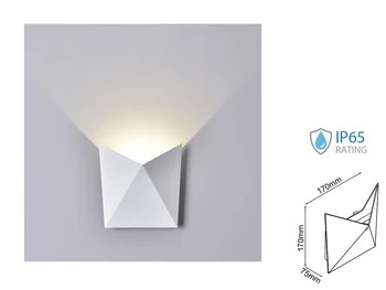 

V-TAC LD8280N lamp sconces LED wall Shield pocket 5W 4000K White casing IP65 SKU-8281