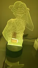 Night-Light Desk-Lamp Bedside-Decor Luffy-Figure Monkey-D Bedroom Color-Changing Anime