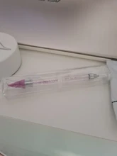 Pluma de cera para punteo de Metal acrílico, dos cabezales, diamantes de imitación, recolector de gemas de cristal, tachuelas artísticas para uñas, 1 unidad