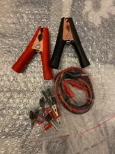 2Pcs Red+Black Car Alligator Clips Battery Clamps Crocodile Clip 100A Aligator Clips