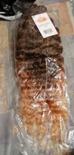 Mechones de pelo ondulado rizado natural, extensiones de cabello sintético con cierre, pelo rubio degradado, fibra de 20 pulgadas, envío gratis