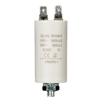 

Capacitor 3.0 uf/450 v + Aarde