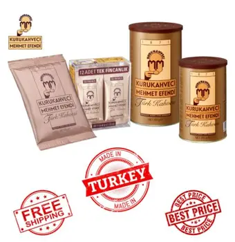 

Turkish Coffee Kurukahveci Mehmet Efendi 6g 100g 250g 500g Turkish Ground Coffee - Made in Turkey - Fast & Free Shipping