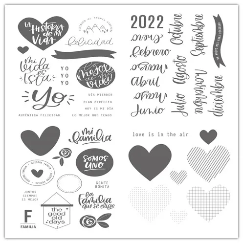 2022 испанские штампы прозрачные для скрапбукинга Прозрачная силиконовая резина