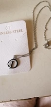DOTIFI para las mujeres A-Z alfabeto carta colgante collares personalización collar de acero inoxidable Glamour joyas