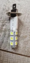 Bombilla LED blanca de alta potencia para faro delantero de coche, luz antiniebla, 12V CC, H1, 13 SMD, 5050, 1 Uds.
