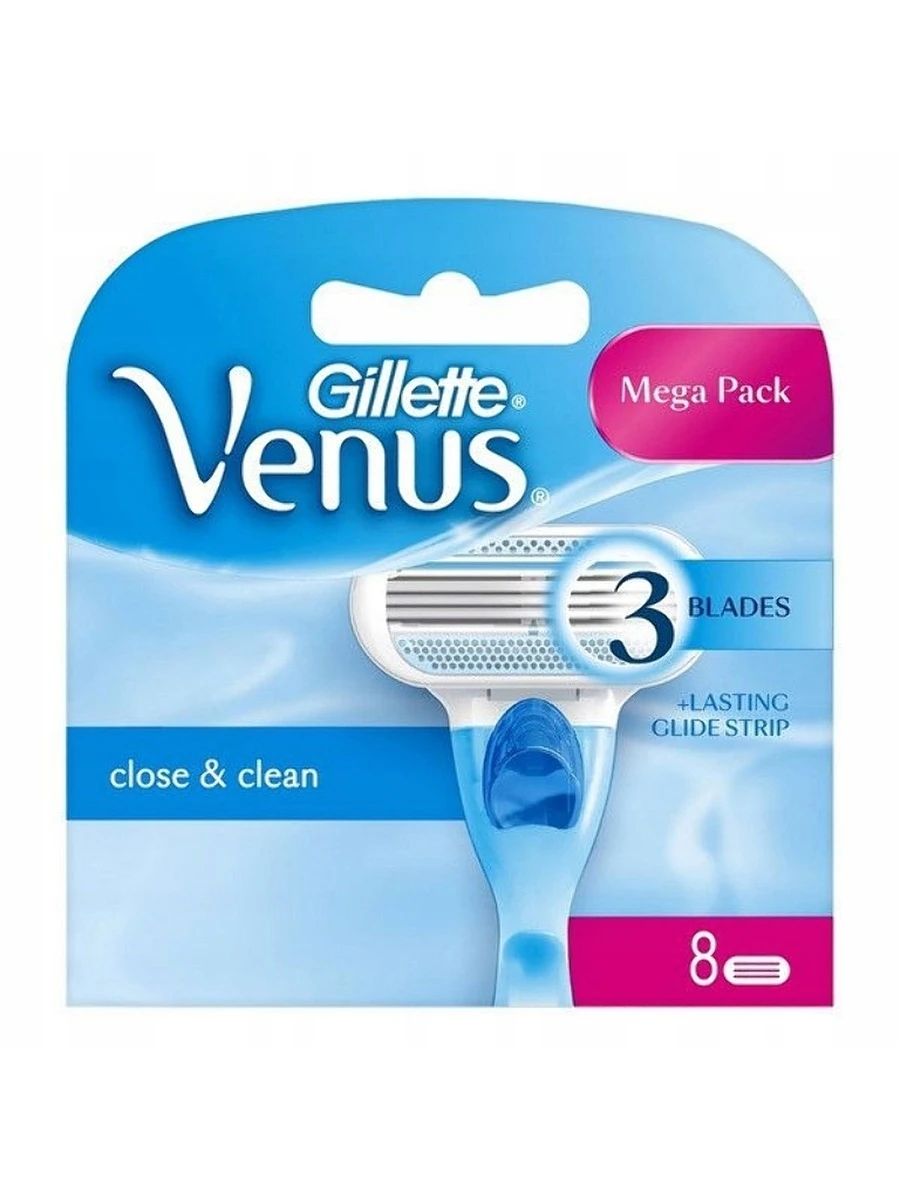 Replacement cassettes Gillette Venus 8 PCs./Cassettes for women's razor |