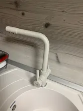 Tap Faucet-Mixer Sink Water-Purification Frap Dual-Handle Black Kitchen Rotation Letter-Design