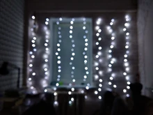 Light Led Curtain-String Window-Decor Christmas Garland Patio Xmas Party 220V EU AIFENG