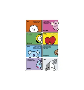 

POSTER BT21 CHARACTERS